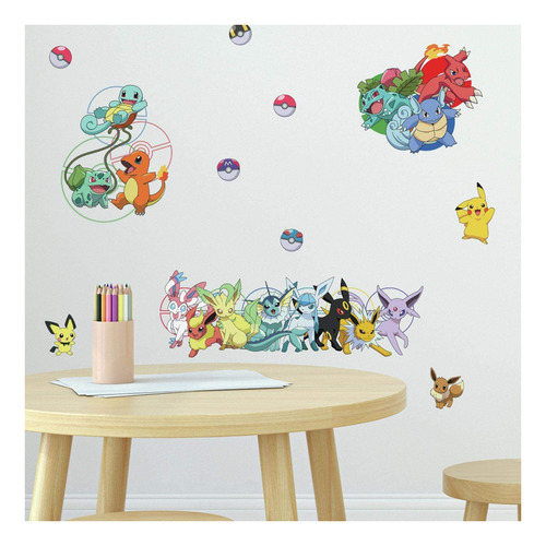 Roommates Pokemon Xy Peel And Stick Vinilos Decorativos.