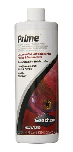 Seachem Prime 100ml Acondicionador Rinde 4000l Acuario