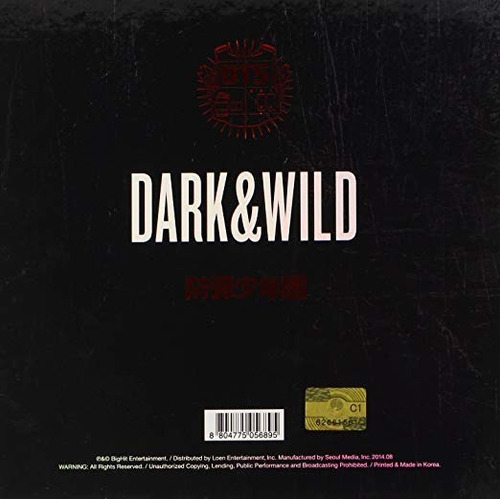 Imagen 3 de 3 de Bts Dark & Wild Kpop Album (envio Gratis)