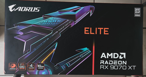 Gigabyte Radeon Rx 9070 Xt Aorus Elite 16gb Gddr6 Dp Hdm Rgb