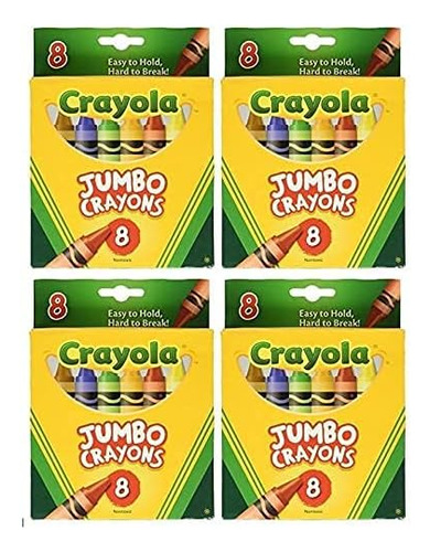 Crayones Grandes Crayola X8u Pack X4