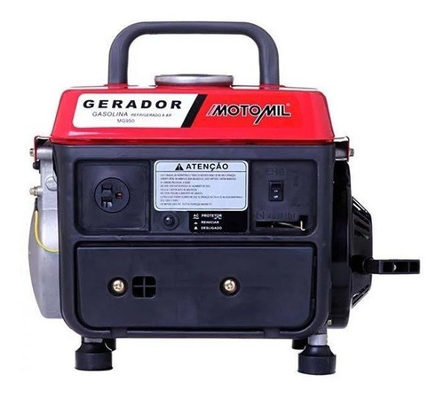 Gerador Á Gasolina 800w 220v Mg-950 Monofásico Motomil