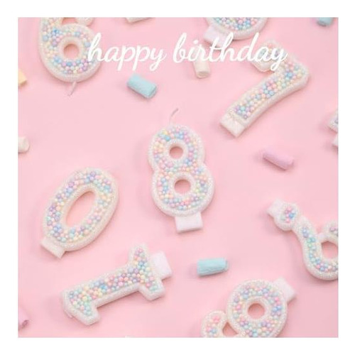 Velas De Cumpleaños, Velas Número 3 Para Pastel Con 12 Pcs