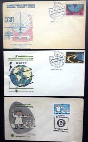 Filatelia Argentina - Día De Emisión - 1968 X 6