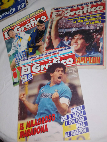 Revistas El Gráfico Maradona Fútbol Colección X Unidad 