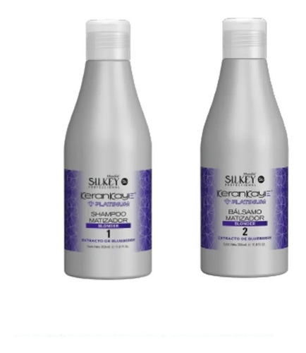 Pack  Shampoo Y Acondicionador Matizador Silkey Violeta
