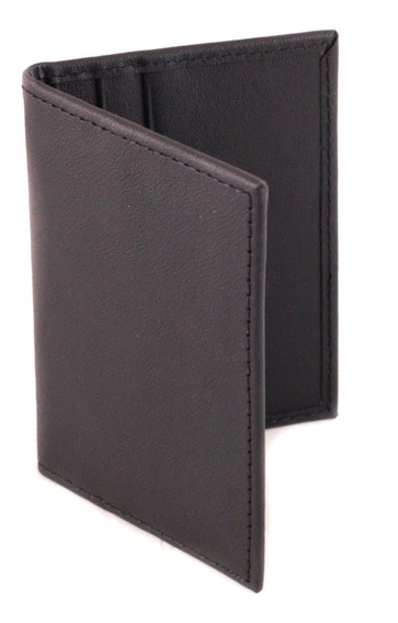 Cuero de becerro tarjetero para tarjeta de crédito MJ-Design-Germany en diferentes colores Negro 