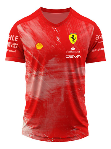 Remera F1 Leclerc Talle Grande Ferrari Premium Sainz