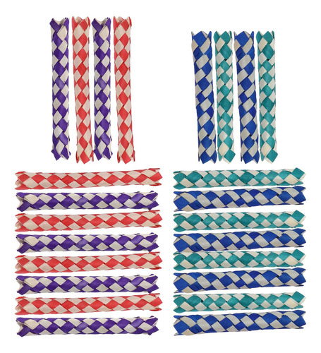 Trampas Para Dedos De Bambú, 24 Piezas, Pájaros, Loros, Jugu
