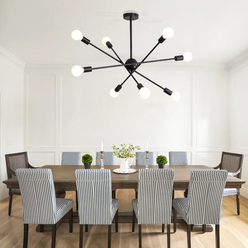Lámpara De Techo Decorativas Colgantes Industrial De 8 Luces