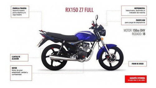 Zanella Rx 150cc Z7 Full Motozuni San Justo