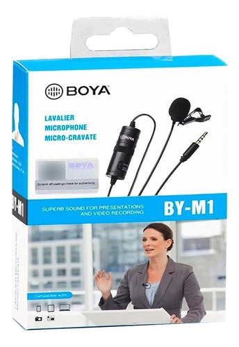 Microfono Omnidireccional Boya Lavalier By-m1 Inconet