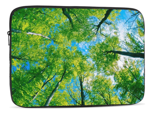 Estuche Bolsillo Para Computadora Portatil Funda Arbol Verde