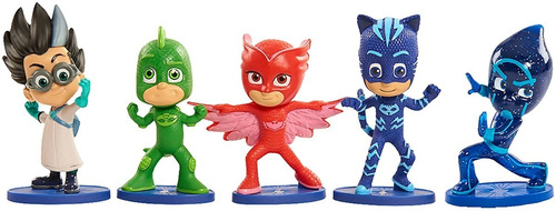 Figuras De Heroes En Pijamas Pj Masks  - Set De 5 Figuras