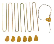 Comprar Estacas En U X 6 De 18 Cm De 4 Mm Carpas Iglu Y  6 Tensores 