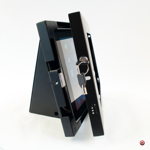 Imagen 5 de 5 de Caja Base Pared Soporte Seguridad Antirrobo iPad 2017 Acero