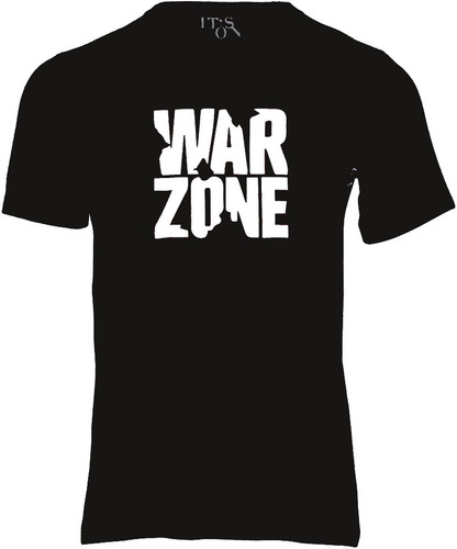 Playera Negra War Zone. Call Of Duty. Videojuego