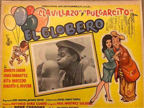 El Globero. Clavillazo. Lobby Card. Usado.