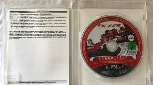 Juego Ps3 Need For Speed Most Wanted, Juego Físico