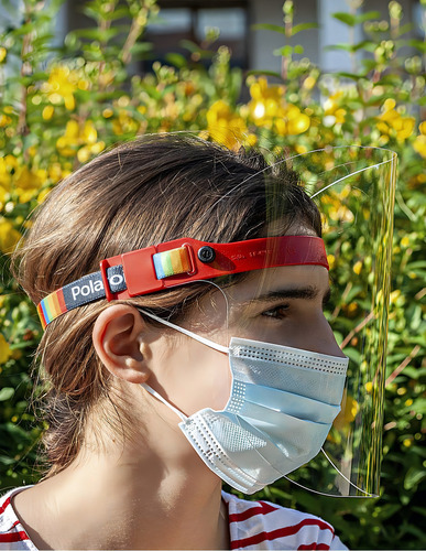 Polaroid Kids, Staysafe2 Careta Protectora Infantil, Unisex Rojo, 10 Mm