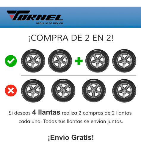 Paquete 2 Llantas 245/75r16 Tornel At09 6c Lt Ln Q