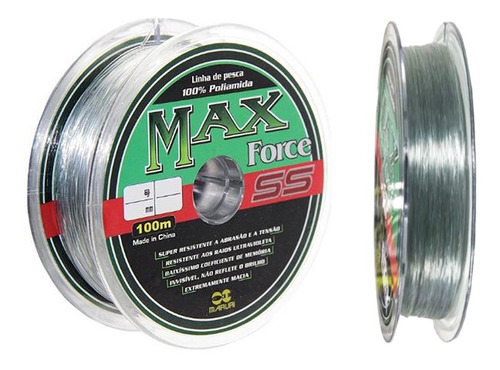 Linha de pesca Maruri Linha de Pesca Monofilamento Dayama Maruri Fishing Max Force SS 100% Nylon (Poliamida) Transparente 7.5 0.45mm Bitola 100m 