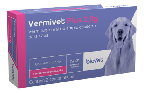 Vermivet  Plus 2,0 G 2 Comprimidos 