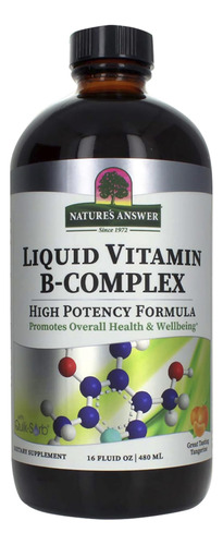 Nature's Answer El Complejo De Vitamina B Liquido Apoya Nive