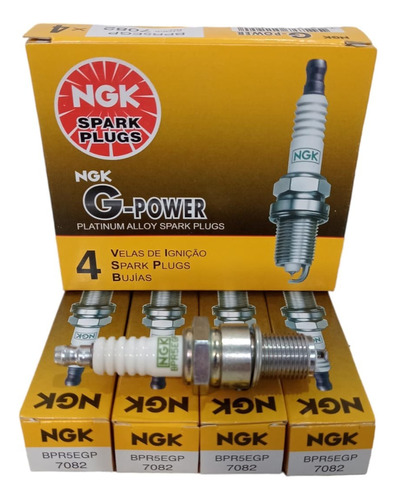 Juego De Bujias Platino Ngk G-power Peugeot 404 Todos 