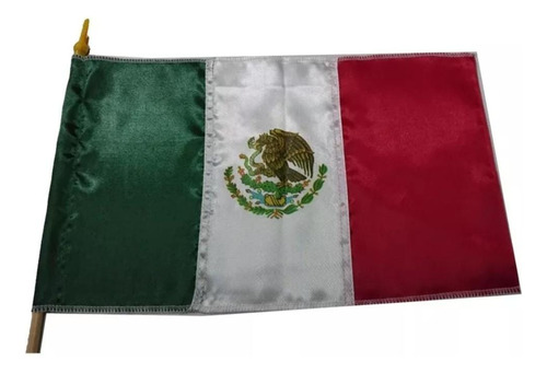 Bandera De De México 22x35cm Poliéster Pack 25 Pza