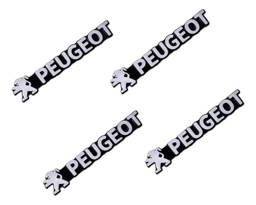 Emblema Adhesivo Peugeot Para Parlante X 4 Piezas 