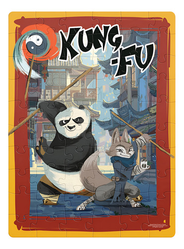 Rompecabezas 60 Piezas Kung Fu Panda Juego Infantil