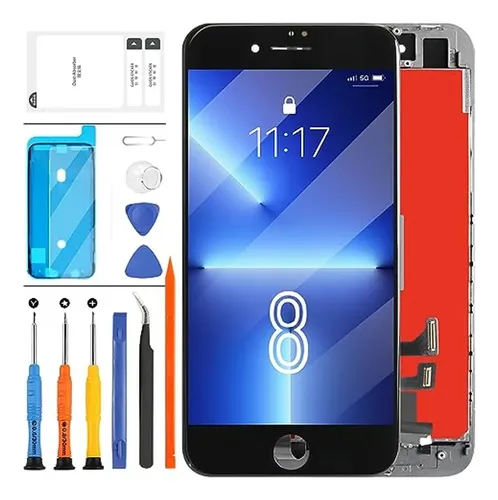 Para Substituição De Tela Do Iphone 8/se 2020 Black Inch Ful