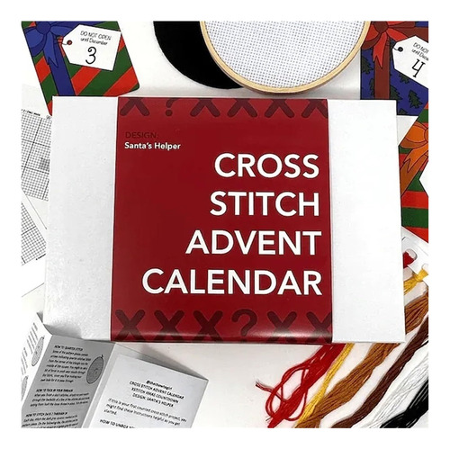 Calendario De Adviento Navideño 2023 Kits Punto De Cruz