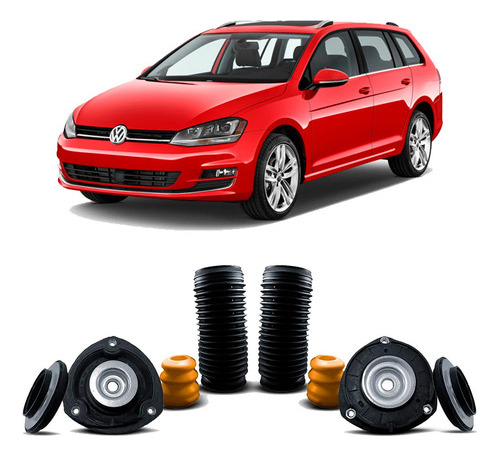 Par Kit Do Amortecedor Dianteiro Golf Variant 2015 2016 2017