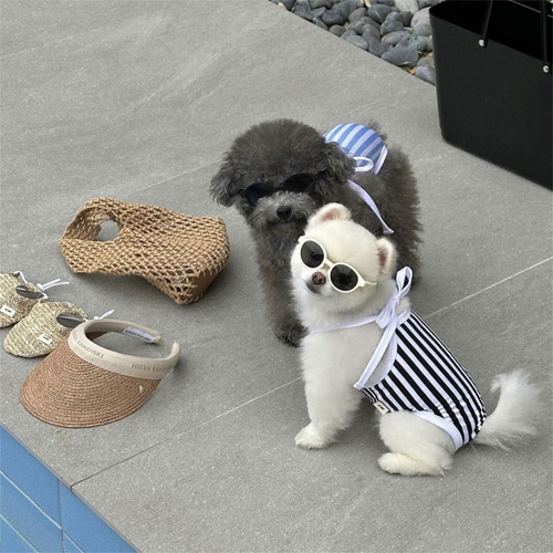Bikinis Para Perros (s-1), Ropa De Playa De Verano Para Perr
