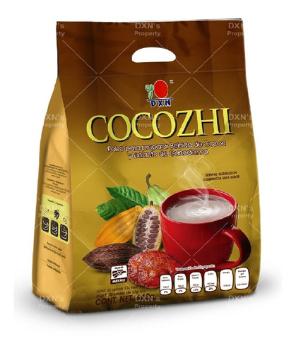 1 Pack Cocozhi, Cocoa Con Extracto De Hongo Ganoderma Dxn  