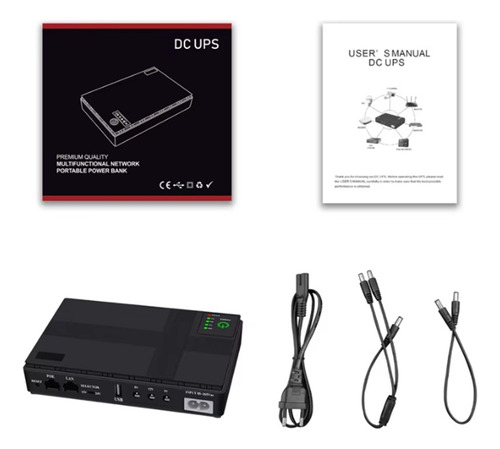 Mini Ups Para Modem Wifi Internet Poe Usb 10400 Mah