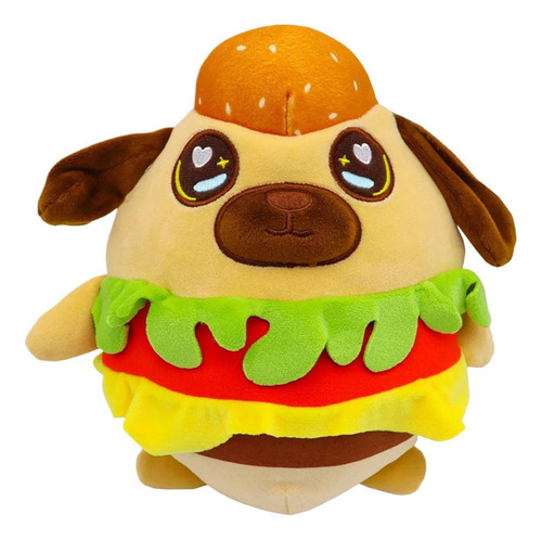 Burger Dog Toy Plush Hamburger Dog Animal Relleno Plushie De