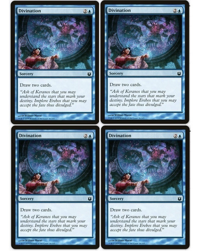 Cartas Magic Divination X4 Bog Mtg Bsas Playset