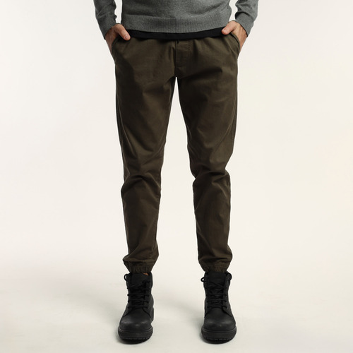 Pantalón Hombre Kevingston Babucha Cabral Gabardina Verde