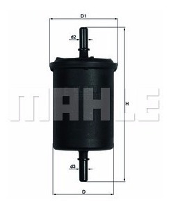 Imagen 1 de 1 de Filtro Gas Renault Clio Scenic Fluence 206 Plast Mahle Kl248