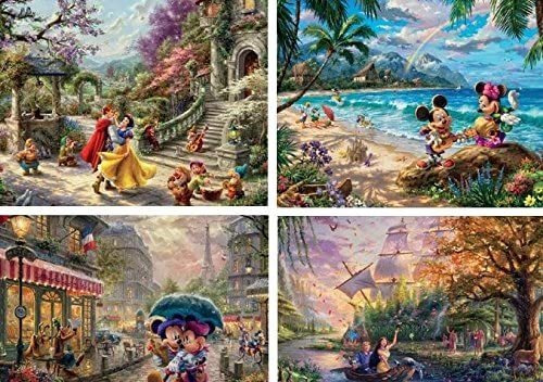 Ceaco Thomas Kinkade La Colección Disney - Puzles (4 En 1, 5