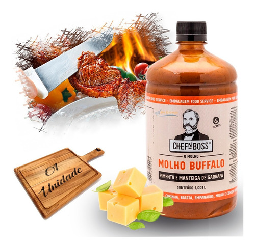 Molho Chefn'boss De Pimenta Caiena Com Manteiga 1,001kg