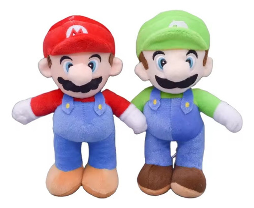 Pack Peluche Mario Bros + Luigi Super Mario