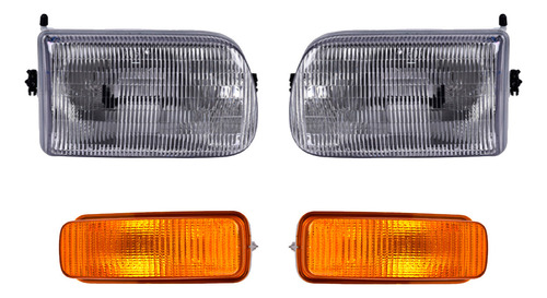 2 Faros Y 2 Cuartos Depo B2300 P/ Mazda 1994 - 1997