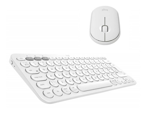 P Kit Logitech Teclado K380 + Mouse M350 Bluetooth Blanco