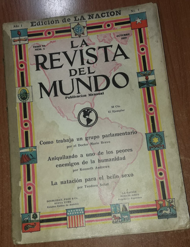 La Revista Del Mundo N°7   Octubre De 1919