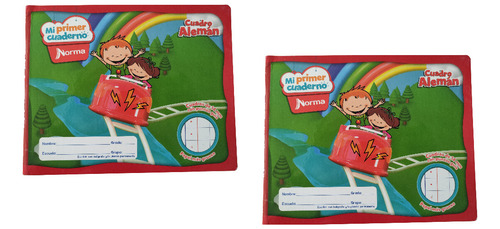 2 Libretas Mi Primer Cuaderno Preescolar Cuadro Aleman Norma