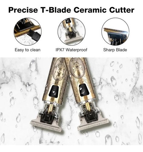 Máquina De Cortar Cabelo Profissional Em Formato T Para